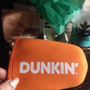 Dunkin' doughnuts iced coffee cup koozie